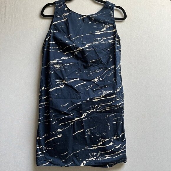 GAP Marbled twist back Cotton Dress Sz 4 - Picture 2 of 11